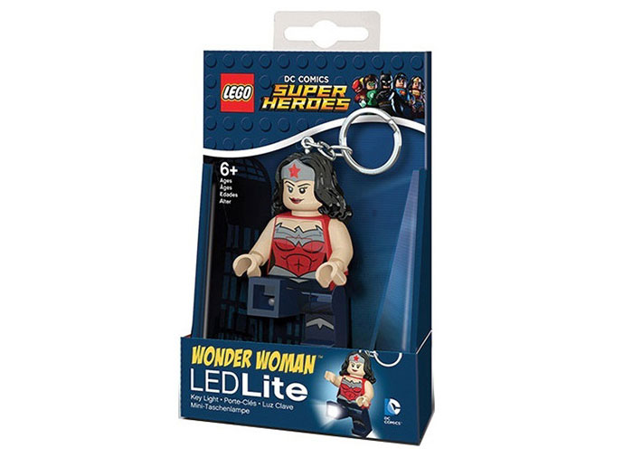 Breloc cu lanterna lego dc super heroes wonder woman